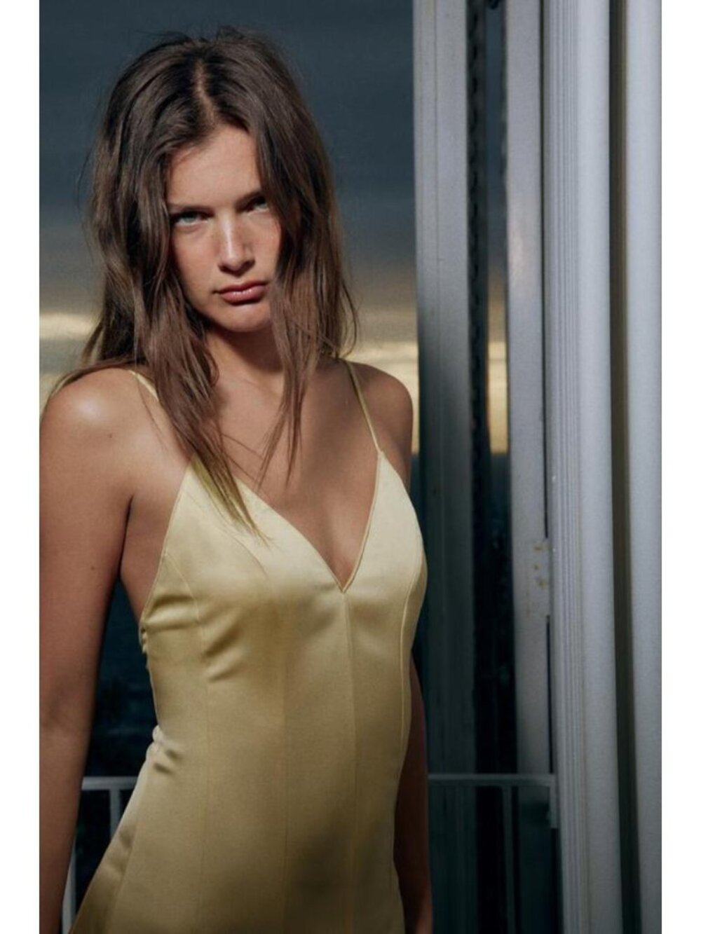 ZARA COMBINATION SLIP DRESS